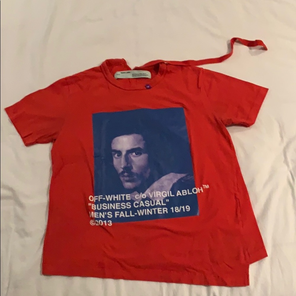 Original “Business Casual” Off-white tee
